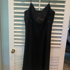 Loft Black Spaghetti Strap Cocktail dress Size 14